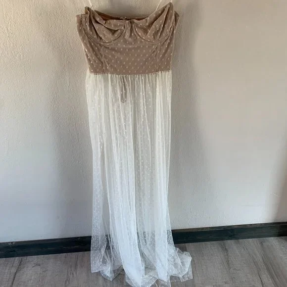 catania lace mesh embroidered bohemian maxi dress v neck V-Neck Boho Maxi Dress – Selection-us